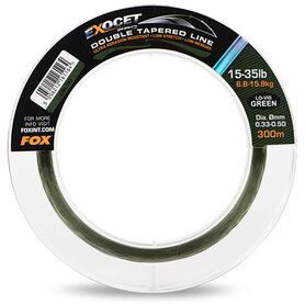 Fox Carp - Exocet Pro Double Tapered Mainline Lo-Vis Green 12-35lb - 300m - Fox Carp