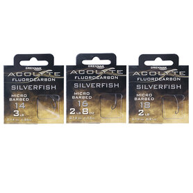 Drennan - Onderlijnen Fluocarbon Acolyte Silverfish Micro Barbed / 30cm - Drennan