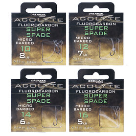 Drennan - Onderlijnen Fluocarbon Acolyte Super Spade Micro Barbed / 50cm - Drennan