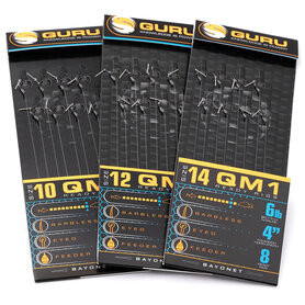Guru - Onderlijn QM1 Bayonet Rigs 4" Barbless / 10cm - Guru