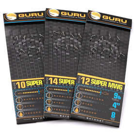 Guru - Guru - Onderlijn Super MWG Bayonet Hair Rigs 4" Barbless / 10cm - Guru