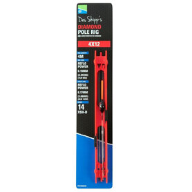 Preston - Gemonteerde lijn XSH-B Diamond Pole Rig Barbless / 4m - Preston