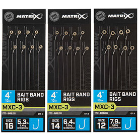 Matrix - Onderlijn MXC-3 / 10cm / 4" Bait Band Rigs - Matrix