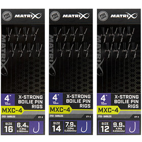 Matrix - Onderlijn MXC-4 / 10cm / X-Strong Boilie Pin Rigs Barbless - Matrix