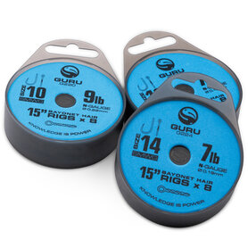 Guru - Onderlijn SMWG Bayonet Hair Rigs 15" Barbless / 38cm - Guru